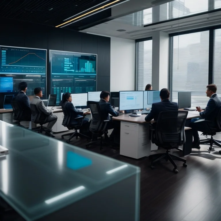 موظفون يتعلمون التوعية الإلكترونية